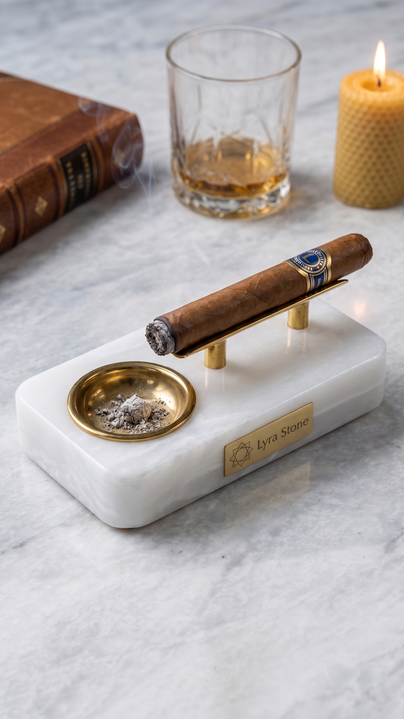 The 'Crest' Cigar Lounge Tray