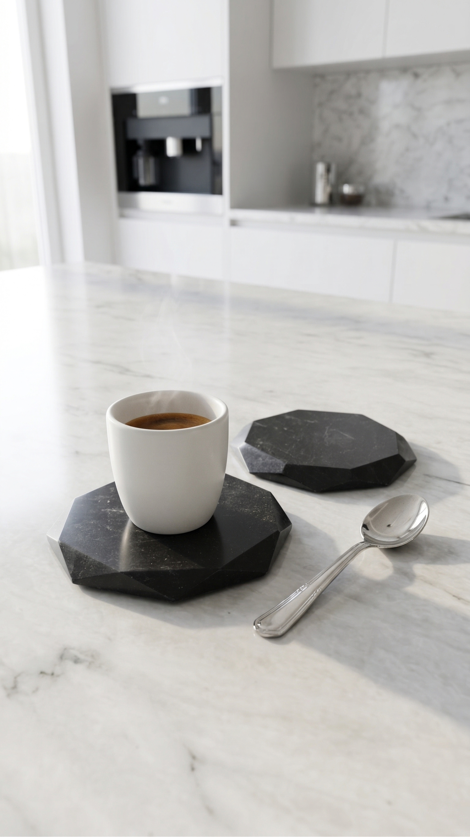 Facet Noir Coasters