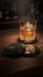 Facet Noir Coasters