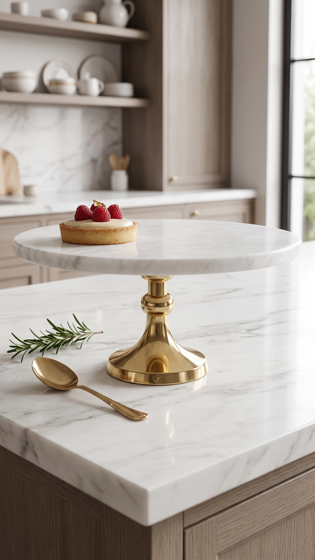 The 'Lumina' White Marble Pedestal