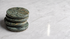 Rainforest Green Marble Coasters (Set of 4)