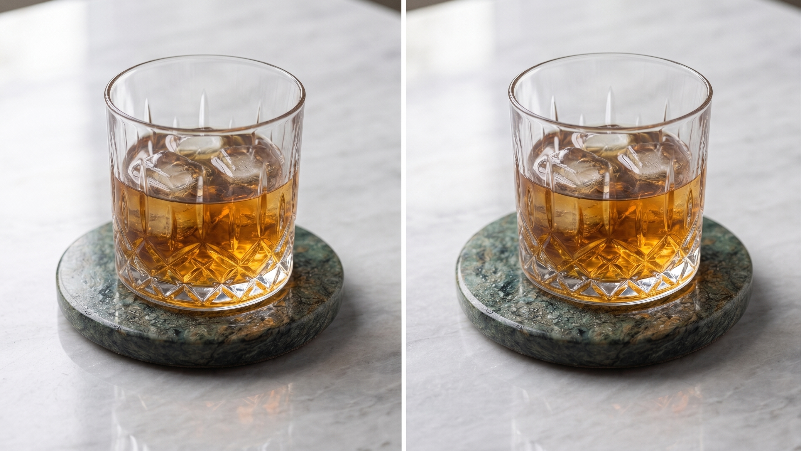 Rainforest Green Marble Coasters (Set of 4)