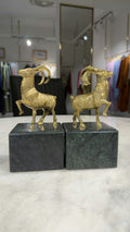 The 'Oasis' Golden Ibex Bookends