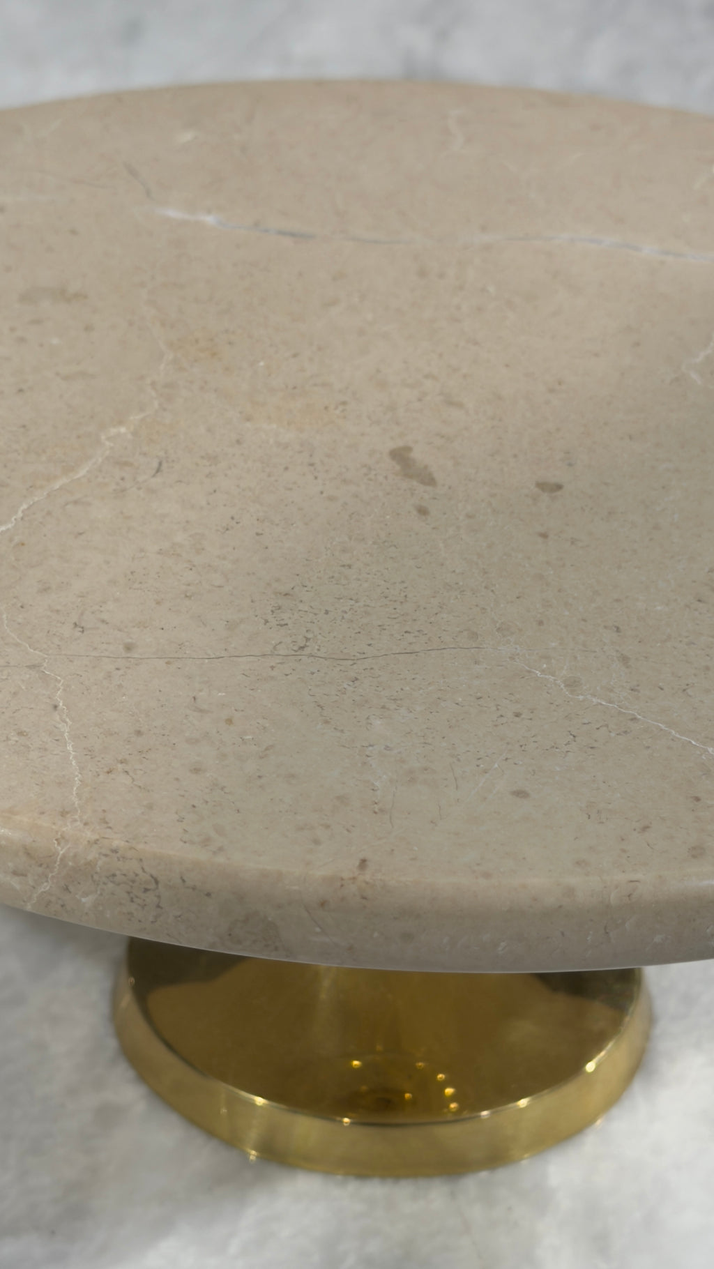 The 'Dune' Crema Marble Stand