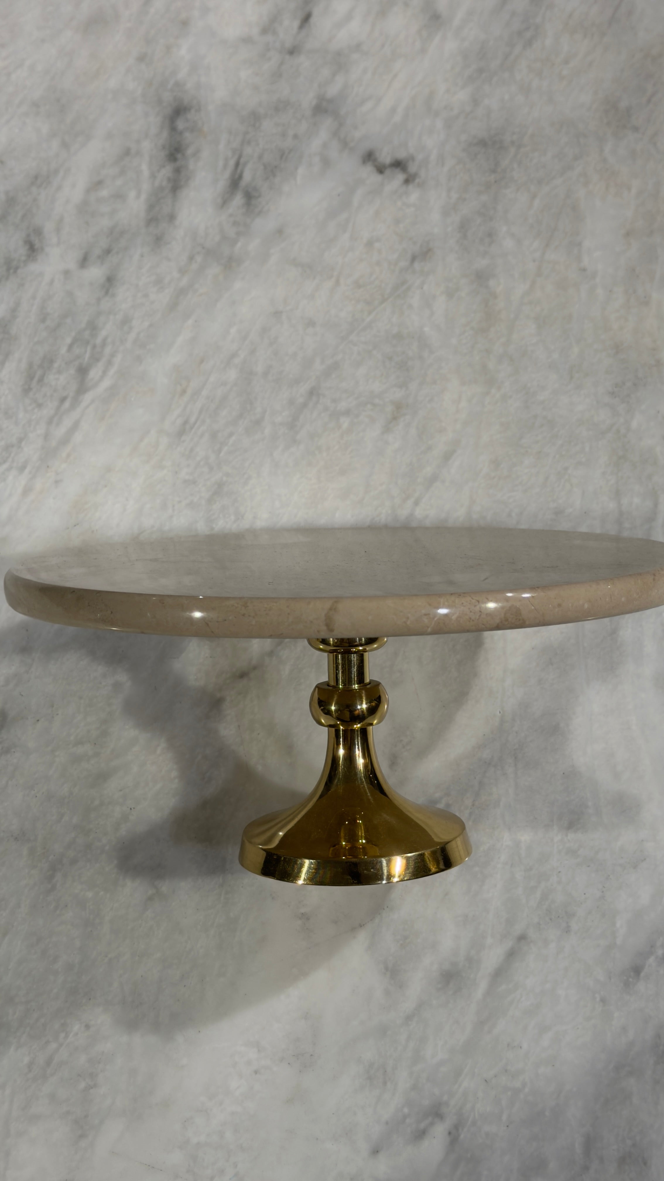 The 'Dune' Crema Marble Stand
