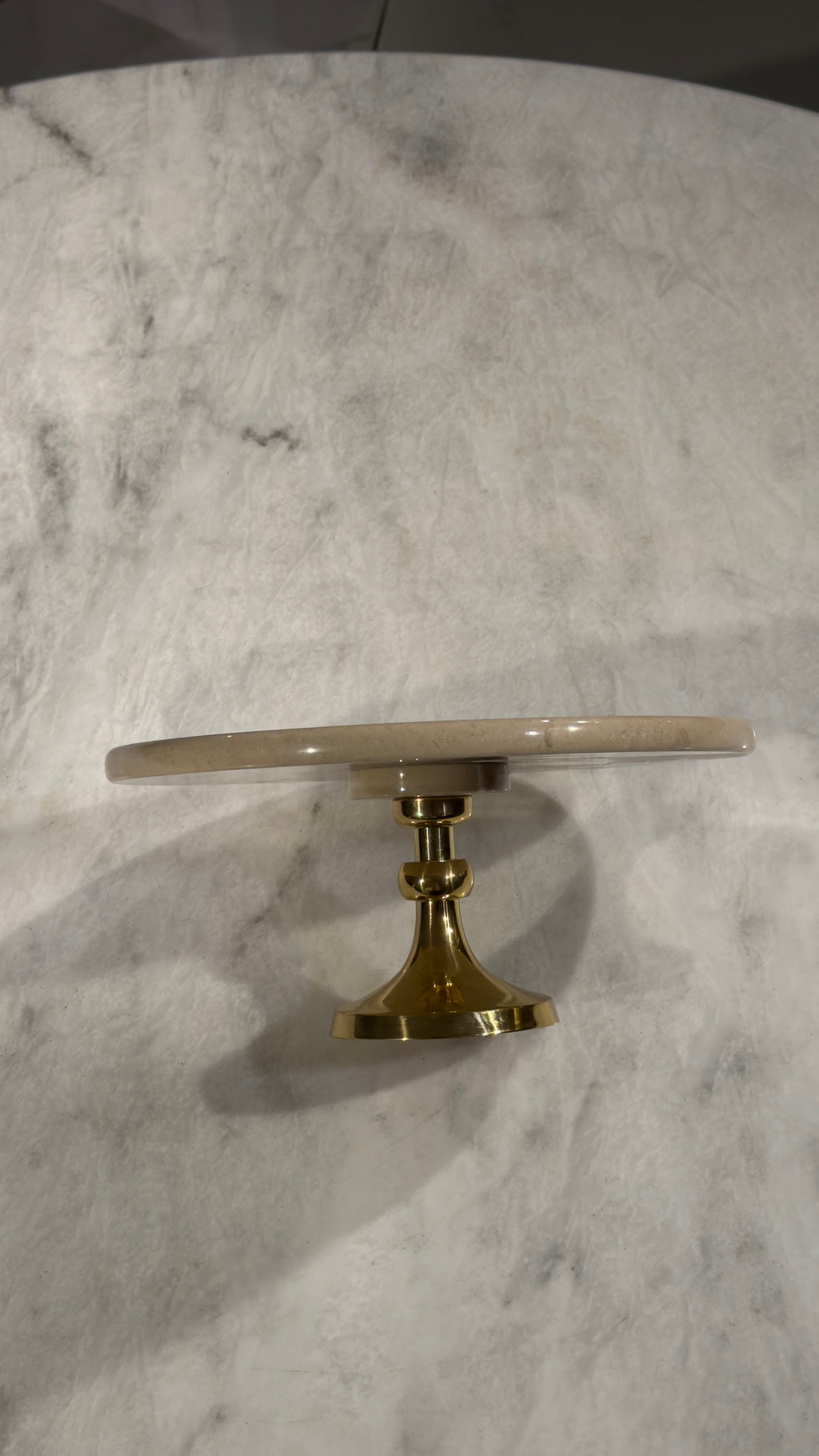 The 'Dune' Crema Marble Stand