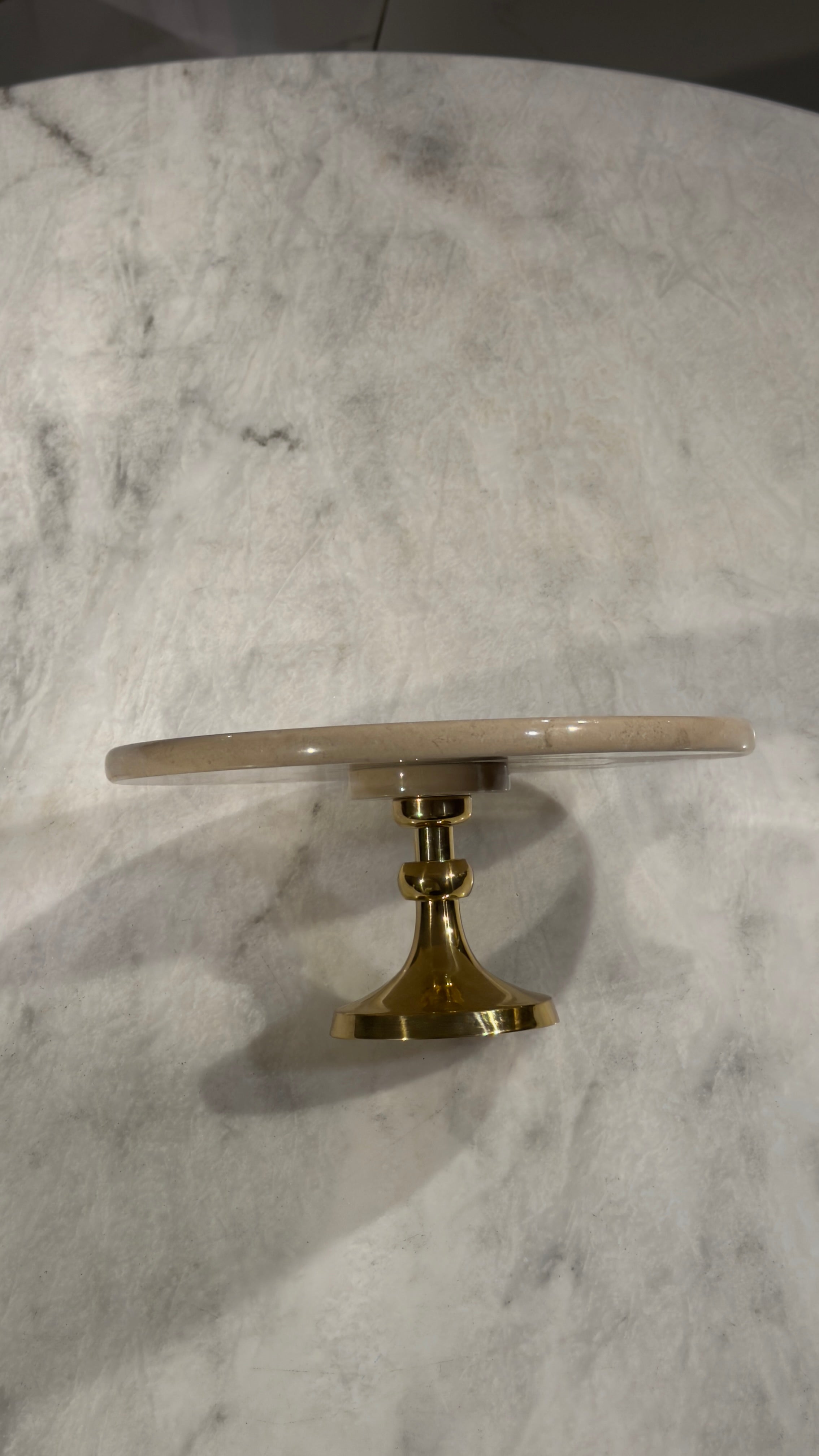 The 'Dune' Crema Marble Stand