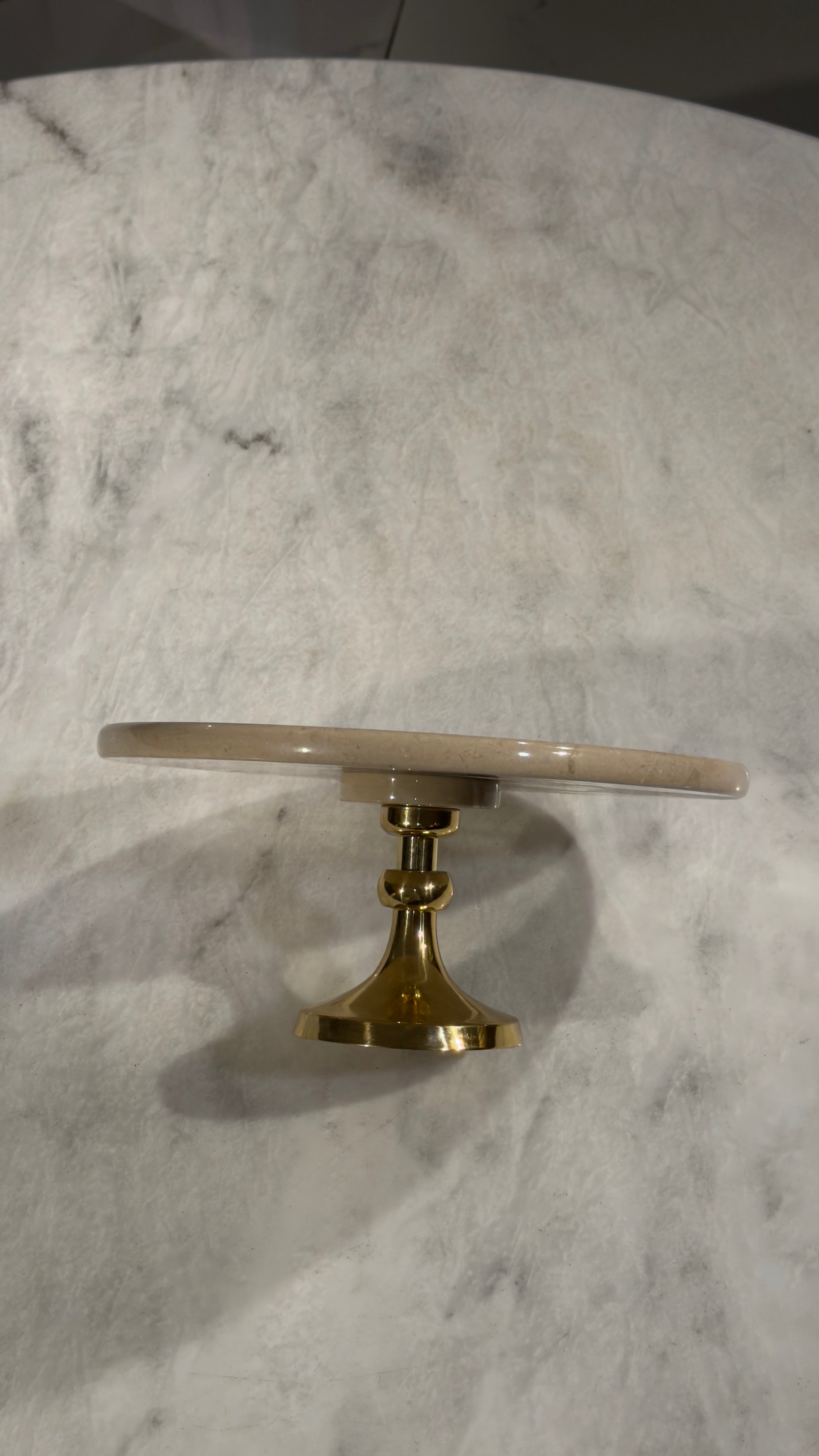 The 'Dune' Crema Marble Stand
