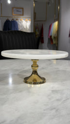 The 'Lumina' White Marble Pedestal