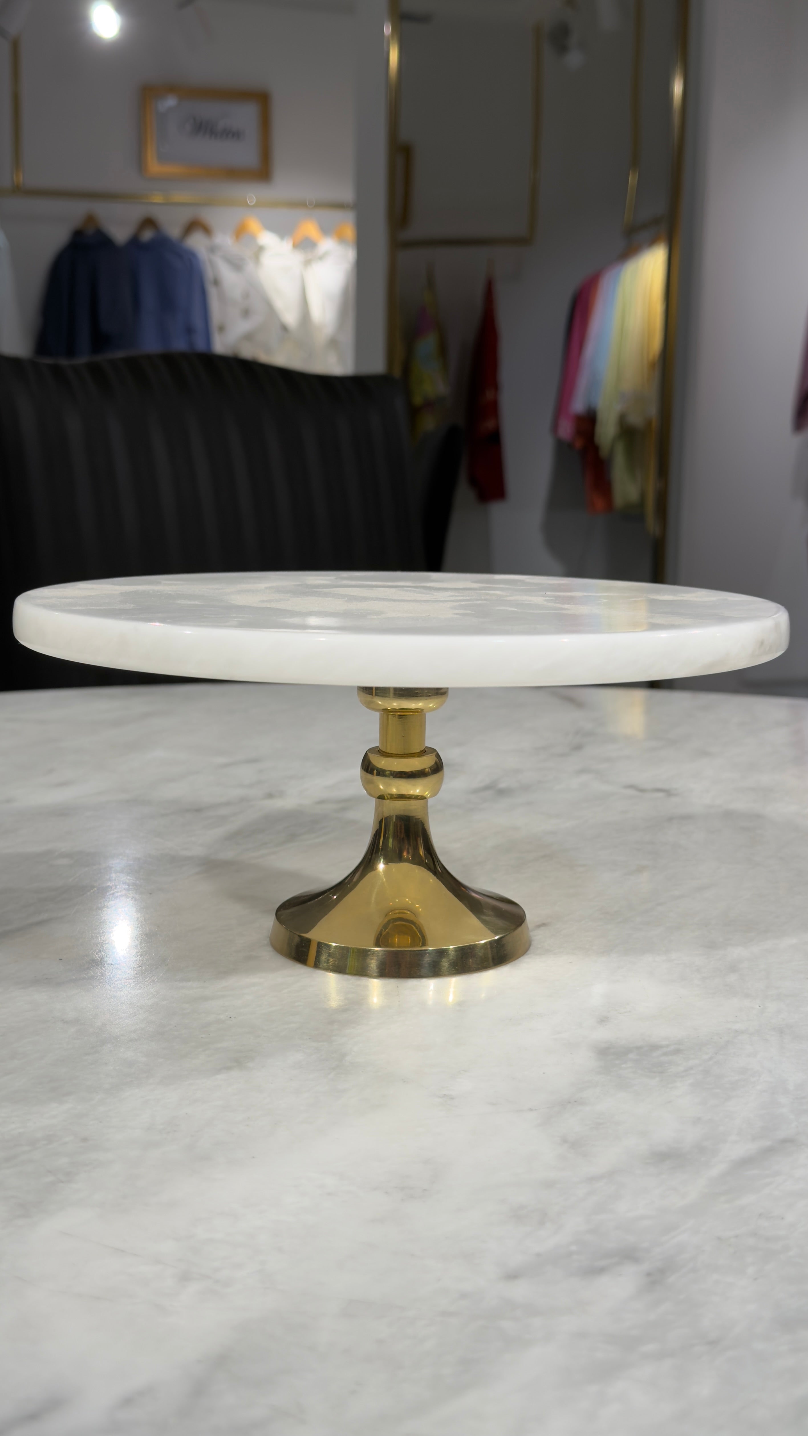 The 'Lumina' White Marble Pedestal
