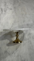 The 'Lumina' White Marble Pedestal