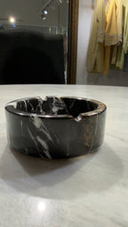 The 'Obsidian Noir' Marble Ashtray